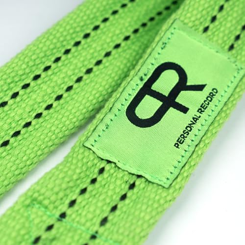 PR Lifting Straps for Weightlifting – Heavy Duty Deadlift Straps with Extra Thick Material for Grip & Wrist Support – Gym Wrist Straps for Powerlifting, Bodybuilding, Strength Training Personal Record - color: Neon