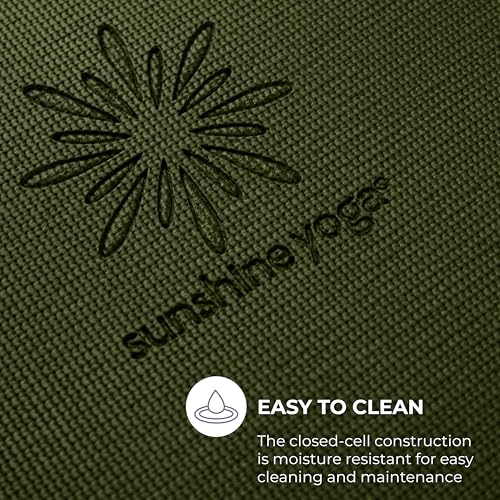 Voyage 5mm Studio Yoga Mats, 10 Pack, 72x24in - color: Olive Green