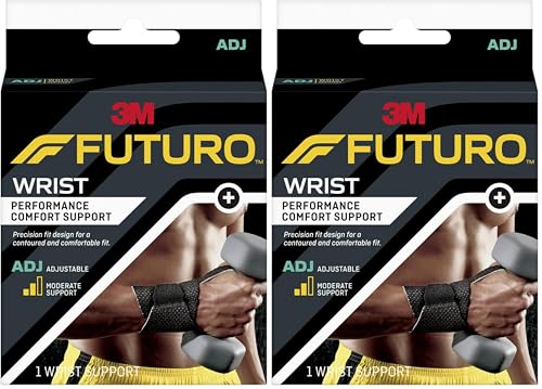 Futuro Performance Comfort Wrist Support, Adjustable (Pack of 2) - size: 1 Count (Pack of 2)
