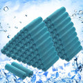 Hosuly 100 Pack Cooling Towels, 40"x12" Cooling Towels for Neck and Face Breathable Soft Chilly Sweat Rag Microfiber Sport Rags for Gym Yoga Golf Running - color: Water Blue