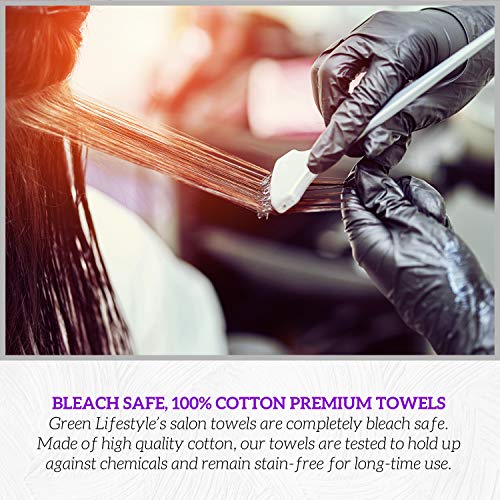 GREEN LIFESTYLE Black Bleach Proof Towels Bulk Sets 100% Cotton 16' X 25' Premium Spa Quality, Super Soft and Absorbent for Gym, Pool, Spa, Salon and Home 24 Pack - color: Cotton Black, size: 24 pack