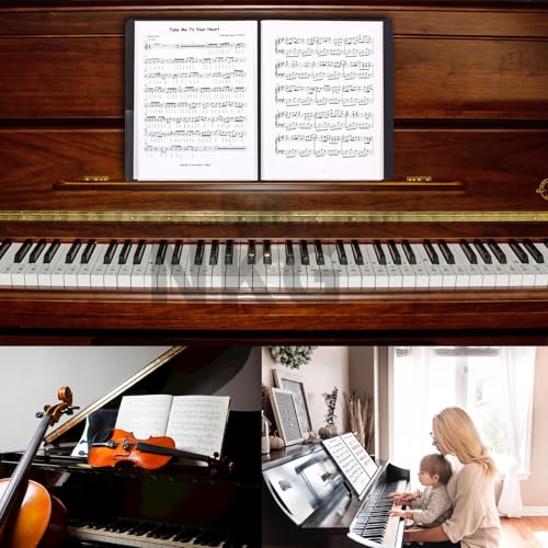 Music Folder Sheet Bulk 24 Pack Music Folders Binder Music Choral Storage Holder Band Folder (Staff Notation, 24p) - size: 24 Pack