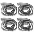 PATIKIL Daisy Chain Straps, Strong Climbing Strap Adjustable Nylon Chain Sling with Loops for Aerial Yoga Hammock Swing - color: Gray, size: 59 Inch