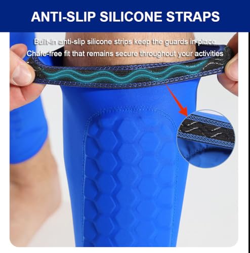 2 Pack Soccer Shin Guards Soccer Adult, Soccer Shin Guards for Kids Soccer Shin Pad with Honeycomb Pads, Shin Defender Shin Guard Sleeves, Ski Shin Guards Ski Shin Pads - color: Black, size: Small