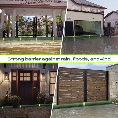 Sand Bags for Flooding,8Pcs Flood Prevention Sandbags,Thickened Long Canvas with Elastic Band, Reusable Flood Barriers for Indoor and Outdoor Garage 4'X 7" - size: 4'X 7" 8 Pack
