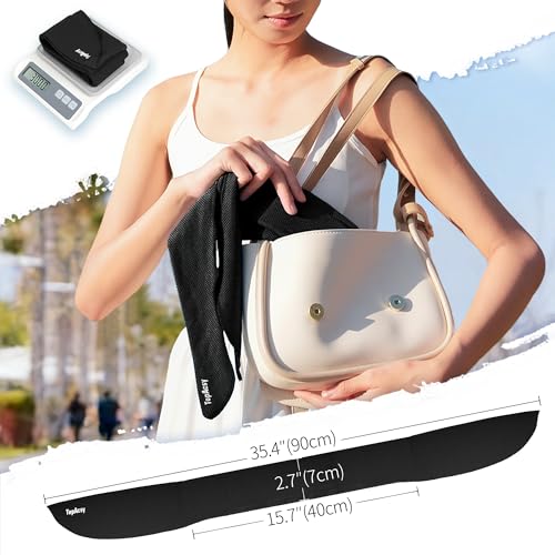 New Upgraded Cooling Neck Wraps, Neck Coolers for Hot Weather, Leak-Proof Solid Cooling Gel, 360° Full-Wrap, Cool Relief - Head, Neck, Wrists... - color: Black