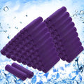 Hosuly 100 Pack Cooling Towels, 40"x12" Cooling Towels for Neck and Face Breathable Soft Chilly Sweat Rag Microfiber Sport Rags for Gym Yoga Golf Running - color: Purple