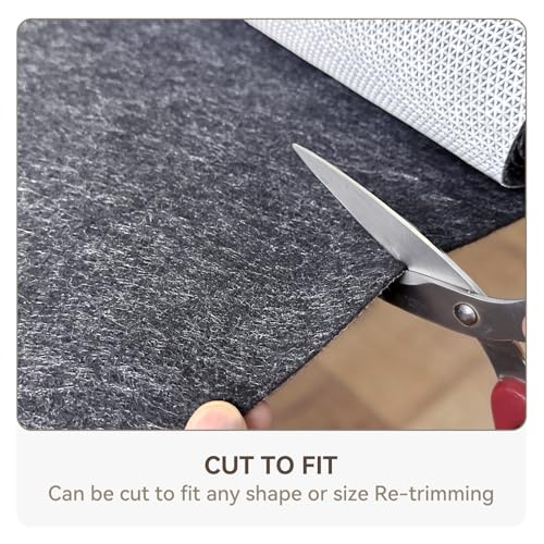 Non Slip Underlay for Interlocking Gym Mats, Prevents Foam Floor Mats from Sliding, Floor Grip Pad for Exercise Equipment Mats, Felt Anti Slip Mat with TPR Rubber Backing – 71"×94" (Fits 12 Tile) - size: 71"×94"