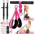 Adjustable Pedal Resistance Band with Handle, Poster, Carry Bag and 2 Tube | Multifunction Foot Pedal Elastic Band for Abdomen, Arm, Core/ABS & Legs, Portable Home Gym Yoga Exercise Equipment for Women
