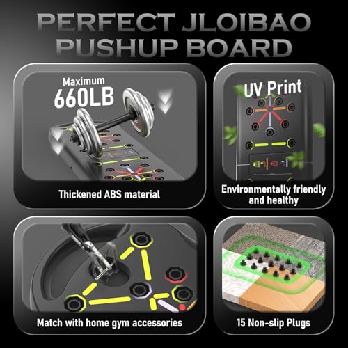Push Up Board Fitness, Workout Home Gym Equipment, 20 in 1 Exercise Pushup Bar Handles for Floor, Strength Training Equipment for Men - color: Gray Premium