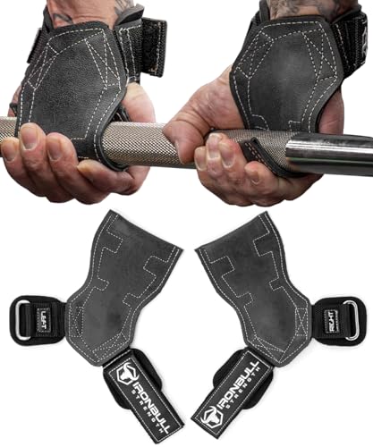 EZ Gripz PRO V2 Lifting Grips for Weightlifting: Weight Lifting Straps for Gym with Adjustable Wrist Neoprene Padding Gripps - Lifting Hooks, Wrist Wraps & Gloves Alternative for Deadlifts & Rows - color: Black/White, size: Medium