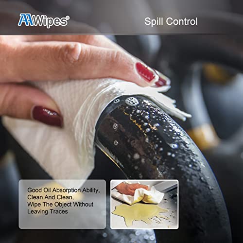 AAwipes Cleanroom Wipes Nonwoven Wipers Cellulose/Polyester Blend (12" x 12" 150PCS) for Lab, Electronics, Pharmaceutical, Printing and Semiconductor Industries (NW06812)
