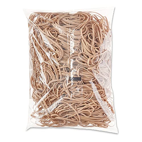 Amazon Basics Rubber Bands, Office Supplies, Size 33 (3-1/2 x 1/8 Inch), 600 Bands/1 lb Pack, 25-Pack, Tan - size: Size 33, style: 25-Pack