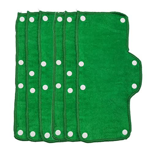 Green Sweatband for Hardhat Washable Velvet Terry Cotton Hard Hat Liner NAEE snap on (6pcs) - color: Green