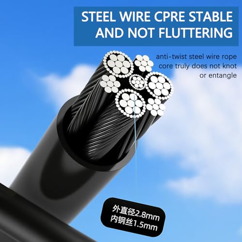 Ultra-Light Speed Rope Jump Rope with Black Ergonomic Handles,PVC Cable, Adjustable Length, for Cardio Training, CrossFit, Boxing - color: Orange