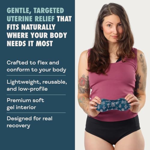 Nyssa Uterine Ice & Heat Pack – Reusable Hot & Cold Therapy for Period, Postpartum, and Endometriosis Relief - Soft, Flexible Gel Pack