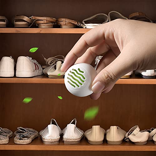 Deodorizer Balls, 8Pcs Shoe Deodorant Balls | Shoe Deodorizer, Odor Eliminator, Refreshing Car Air Freshener Ball, For Gym Bags Closet Locker Luggage Cabinet