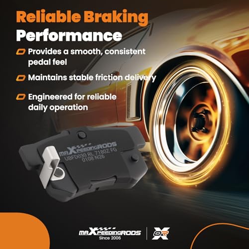 maXpeedingrods D537, P-537 Rear Brake Pads for Acura CL 1997-1999, EL 2001-2005, CSX ILX Rsx TL, for Honda Civic 2002-2013, for Honda Accord 1991-2007, for Suzuki Sx4 2007-2014 - size: D537&P-537