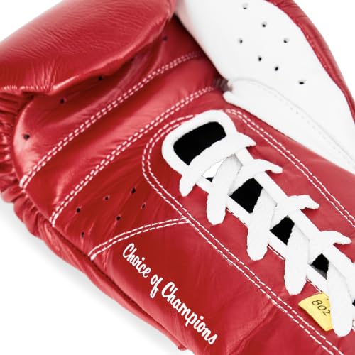 Everlast MX Elite Pro Fight Boxing Gloves | Handcrafted in Mexico - color: Red, size: 10oz X-Large