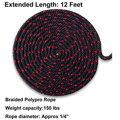 Heavy Duty Ratchet Tie Down Straps with Safety Hooks, Cargo Ratchet Straps for Kayak, Canoe, Truck, Trailer, Motorcycle, Grow Lights & Camping Gear, Securing Straps with Easy Release Ratchet Tightener - color: Black Red 2 Pairs