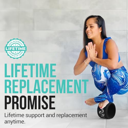 Extra Wide Yoga Wheel, Mini Yoga Wheel - Beginner Friendly Yoga Kit. More Comfortable, Stable and Safer Back Roller. Improve posture, better mobility. Ideal Home Exercise. Relieve Back Pain. - style: Small