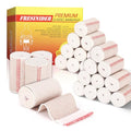 FRESINIDER Premium Elastic Bandage Wrap, 24 Pack 3" Cotton Latex Free Compression Bandage Wrap with Touch Closure at Both Ends, Support & First Aid for Sports, Medical, and Injury Recovery - color: 24 Pack X 3 Inches
