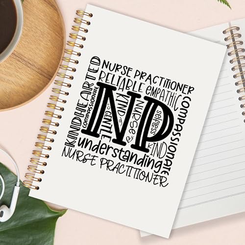 Nurse Practitioner Gifts Spiral Notebook 5.5x8.3 in, NP Nurse Practitioner Gifts for Women, Nursing Medical Hardcover Notebook Journal for Women Work - color: NP Nurse Practitioner Gifts for Women