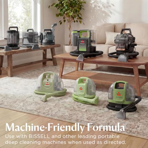 BISSELL Little Green Mini Portable Carpet Cleaner, 4075 | HydroRinse self-cleaning tool; 4-in. tough stain tool; upholstery & car detailing; Tea Green color - color: Tea Green, style: Little Green Mini