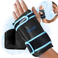 REVIX Hand Ice Pack Wrap for Discomfort Reducing, Reusable Gel Ice Pack for Wrist Relaxation, Promoting Flexibility and Mobility by Cold Compression Therapy, Black - style: Black