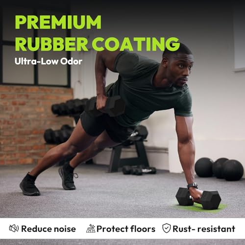 HANDBODE Rubber Coated Hex Dumbbell Set with A-Frame Rack, 100 lb - 600 lb Multiple Options Weight, Hexagon Non-Rolling Shape, Ergonomic Knurled Handle, Home Gym Equipment for Strength Training - style: 350 lb (15, 25, 35, 45, 55 lb) X 2 & Rack