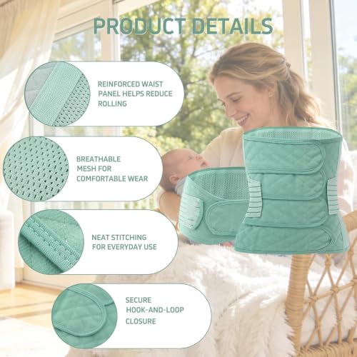 Postpartum Belly Band for Pregnant Women C Section Recovery Must Haves Belly Belt Stomach Binder Abdominal Compression - size: Small