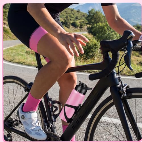 CHENGU Water Bottle Bulk 20 oz Aluminum Reusable Bottles Lightweight Snap Lid Water Cups Easy Carry Leak Proof Travel Tumbler for Gym Sports Camping Hiking Fishing - color: Pink