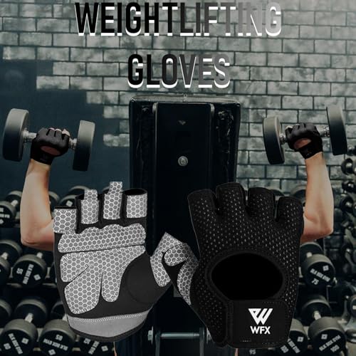 WESTWOOD FOX Weight Lifting Gloves for Men Women Gym Gloves with Wrist Wrap Support for Workout Training Exercise Fitness Hanging, Pull ups for Dumbbell, Cycling - color: Blacks, size: Small