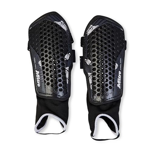 Mitre Unisex Soccer Shin Guards - color: Aircell Power Black/White, size: X-Small