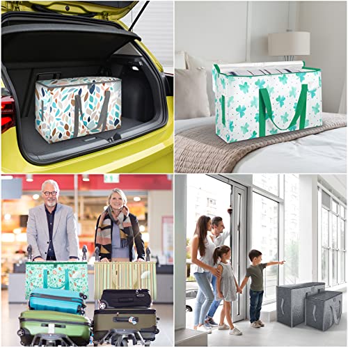 BALEINE 2-Pack Oversized Moving Bags with Reinforced Handles, Heavy-Duty Storage Tote for Clothes, Moving Supplies (Clover, 2-Pack) - color: Clover, size: 2-Pack