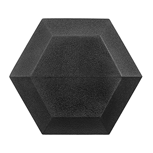Hex Dumbbells Rubber Coated Cast Iron Hex Black Dumbbell Free Weights for Exercises - style: 10 Pounds / Pair
