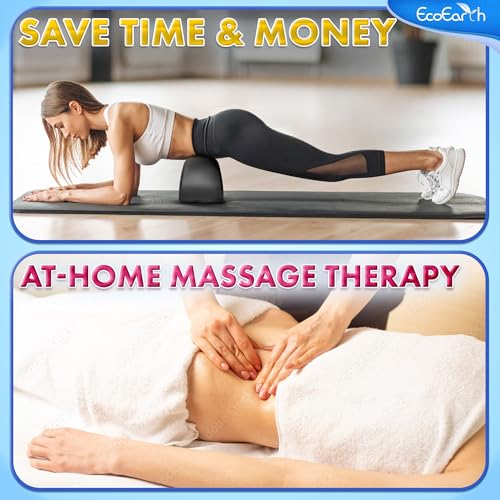 EcoEarth Psoas Release Massage Tool - Black - Deep Tissue Hip Flexor Massager with Strap Design & Anti Slip Base - Myofascial Massage Tool for Lower Back & Psoas Muscles - Trigger Point Massager - style: Strap Design