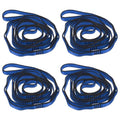 PATIKIL Daisy Chain Straps, Strong Climbing Strap Adjustable Nylon Chain Sling with Loops for Aerial Yoga Hammock Swing - color: Blue, size: 71 Inch