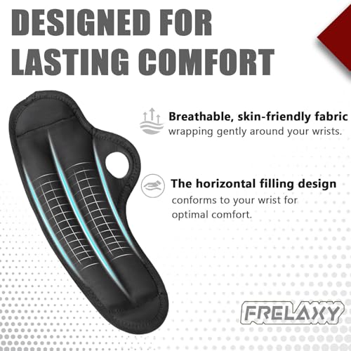 Frelaxy Wrist Weights with Thumb Loops for Men Women, 1-3 lb Pair | Weighted Gloves for Running Strength Training Yoga Walking Exercises 1lb*2 2lbs*2 3lbs*2 - color: Black, size: 2 lbs x 2