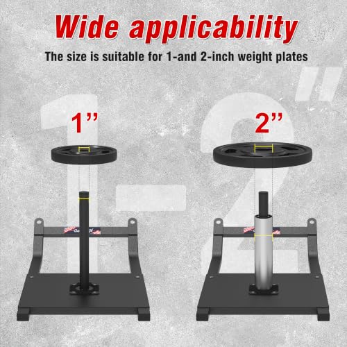 GanFindX Fitness Weight Sled, Fits 1" & 2" Weight Plates | Strength training workout sled for athletic exercise & speed improvement. Great for home gym pushing, pulling & conditioning.