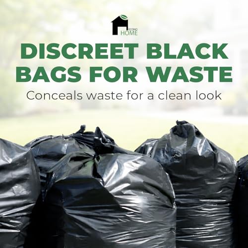 EconoHome Heavy Duty Contractor Garbage Bags - 2.8 Mil Extra Thick - 55-60 Gallon Trash Bags for Construction, Demo & Commercial Use, Lawn & Yard Cleanup - Extra Large 38x53" Made in USA, 150 Count