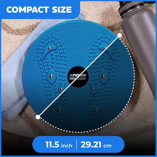 Figure Trimmer Ab Twister Board for Exercise Waist Twisting Disc Acupressure Nodes - color: Blue