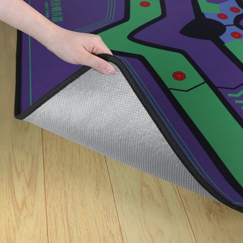 Office Chair Mat | Non-Slip Hard Floor Chair Mat 35"×47" | Evangelion Unit-01 Mech Inspired Design by TREASURE CASE - color: Unit-01