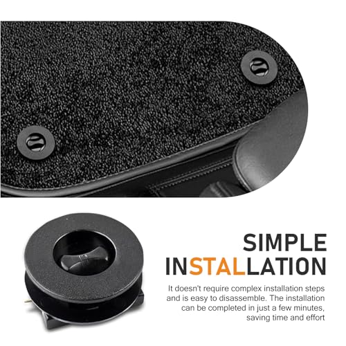 4PCS Car Carpet Fixing Clips, Interior Non-Slip Floor Mat Buckle, Double Layer Plastic Foot Pad Buckle Set, Universal Car Mats Fasteners Clip for Auto, Truck, SUV