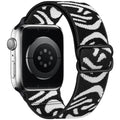 Stretchy Nylon Loop Bands Compatible with Apple Watch 38mm 40mm 41mm 42mm 44mm 49mm Adjustable Soft Elastics Strap Compatible with Apple Watch SE Ultra iWatch Series 8/7/6/5/4/3/2/1 (Stripe, - color: 2-Stripe, size: 38mm/40mm/41mm/42mm(Series 10)