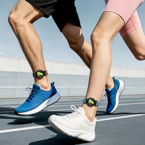 20mm Nylon Sport Ankle/Arm Band Compatibel with Galaxy Watch 7/6/5/4/FE 44mm 40mm/Watch 5 Pro/ 6 Classic 47mm 43mm/ 4 Classic Strap,Elastic Oberarmband Bicep Band for Women Men - color: Blue