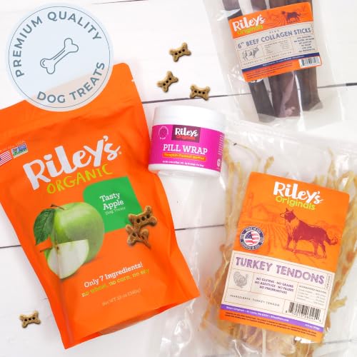 Riley's 12" Beef Collagen Sticks for Dogs - 100% Natural Beef - 10ct | Digestible Collagen Chews for Dogs - Single Ingredient, No Hide Chews - Grain-free and Gluten-free Pet Treat