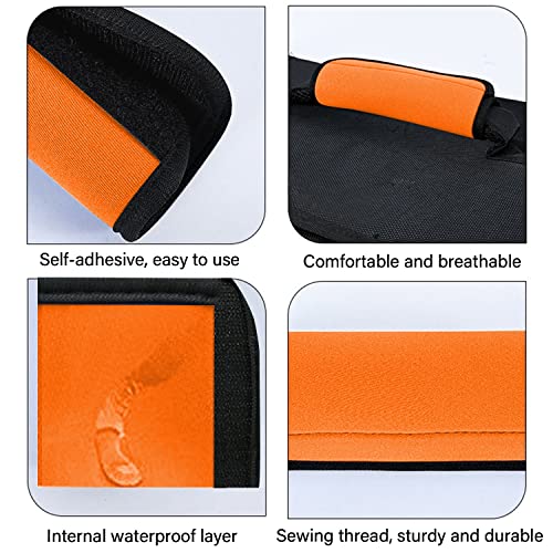 2 Pack Luggage Handle Wraps for Suitcase, Bright Color Comfort Soft Handle Covers (Orange) - color: Orange