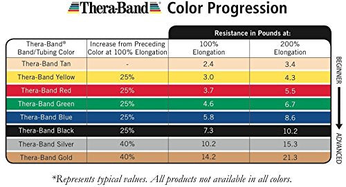 THERABAND Resistance Tubing with Soft Handles, Black, Special Heavy Level, 50" Latex Stretch Resistance Bands for Exercise, Professional Workout Bands for Upper & Lower Body, Color-Coded Levels - color: Black - Special Heavy - Advanced Level 1, size: 50 I