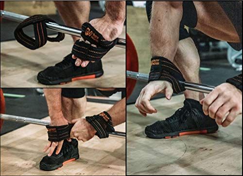 Figure 8 Straps for Deadlift, Weight Lifting, Shrugs, and Weightlifting. Heavy Duty Cotton, 4 Sizes - size: Medium